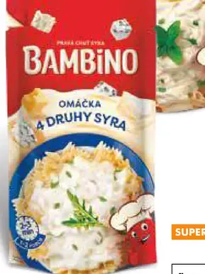 Bambino omáčka druhy syra
