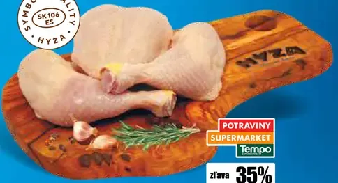 Hyza Kuracie stehná + kuracie prsia s kosťou a kožou chladené