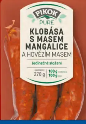 Pikok Klobása s mäsom mangalice