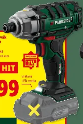 Parkside Aku rázový uťahovák PDSSA 20-Li
