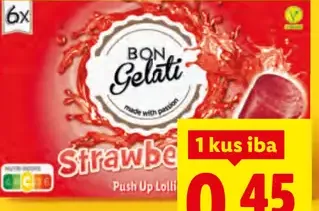 Bon Gelati Vodová zmrzlina
