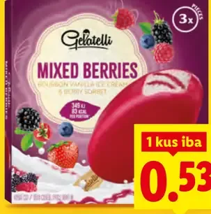 Gelatelli Mixed Berries ovocná zmrzlina