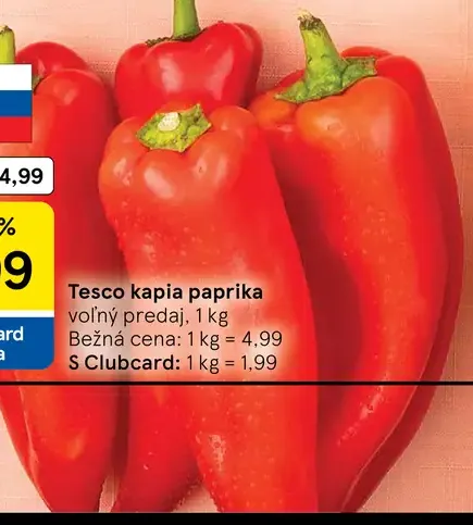 Tesco kapia paprika
