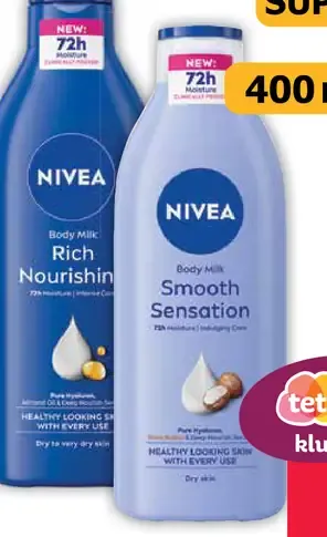 Nivea telové mlieko vybrané druhy