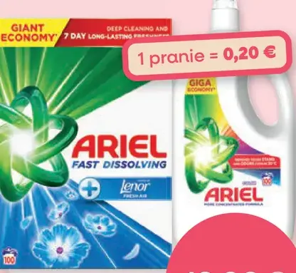 Ariel prací prostriedok