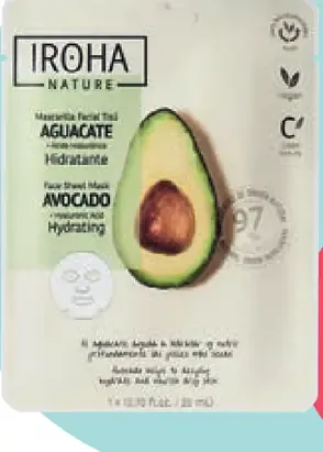 Iroha textilná pleťová maska