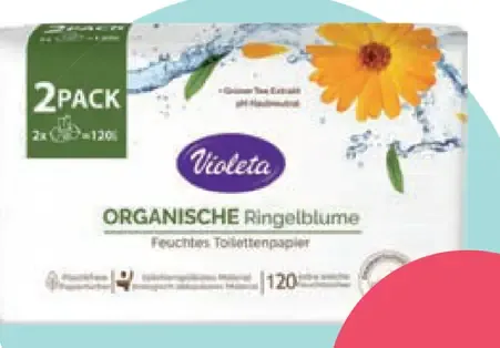 Violeta Hemo-care vlhčený toaletný papier