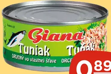 Giana Tuniak vo vlastnej šťave