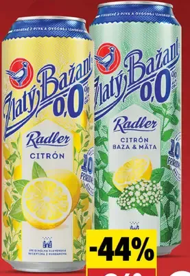 Zlatý Bažant radler plechovka