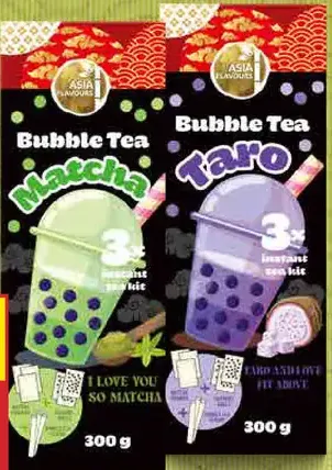 Asia Flavours Set na Bubble Tea Matcha/Taro