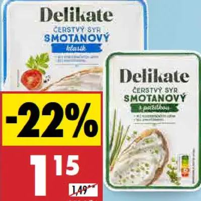 Delikate Tavený syr rôzne druhy