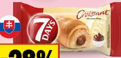 Croissant s kakaovou/jahodovou náplňou