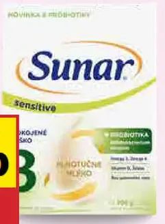 Sunar Následná dojčenská mliečna výživa Sensitive 3