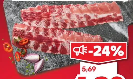 Bravčové rebrá pultový predaj