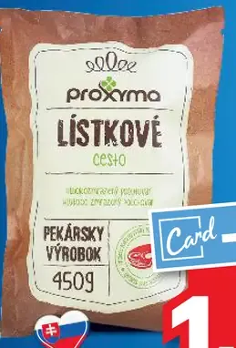 Sola Proxima Lístkové cesto