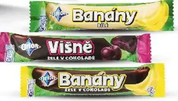 Banány želé v čokoláde