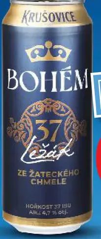 Bohem svetlý ležiak 11% plechovka
