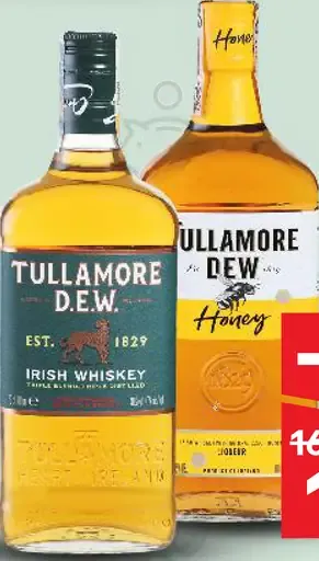 Tullamore D.E.W. Írska whisky alebo Medový likér