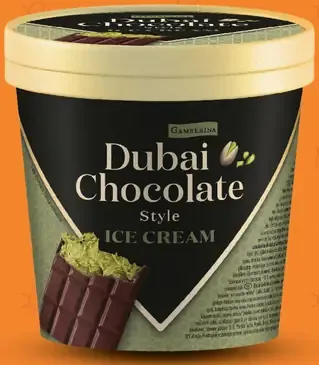 Gamberina Dubai Chocolate Style Ice Cream