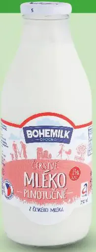 A Milk Bohemilk Čerstvé Mlieko 3,5 %