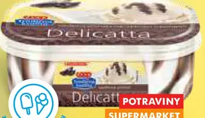 Delicata zmrzlina vo vaničke s čokoládovým toppingom
