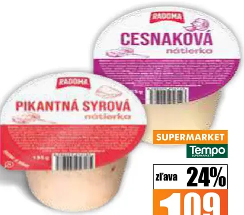 Rajo Nátierka cesnaková, pikantná syrová