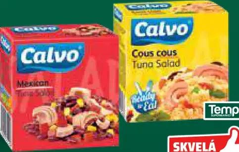 Calvo tuniakový šalát 2 druhy