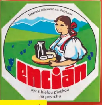 Encián Retro syr s bielou plesňou