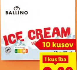 Ballino Seveřáček mrazený krém