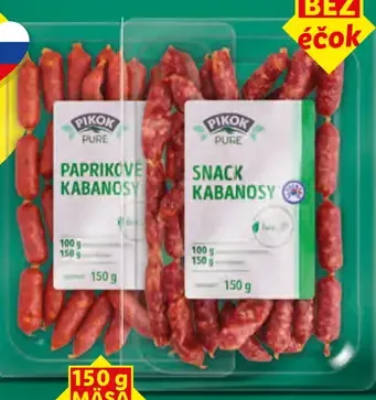 Pikok Pure paprikové kabanosy