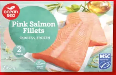 Ocean Sea Pink Salmon Fillets