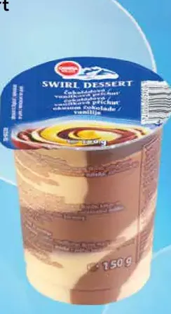 Swirl pudingový dezert