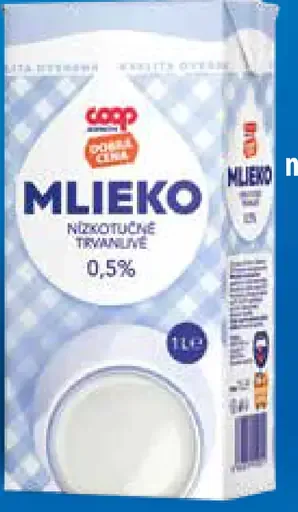 Coop Mlieko nízkotučné