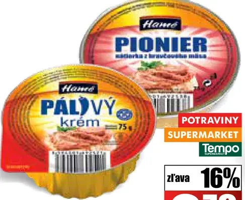 Hamé mäsová nátierka Pálivý krém