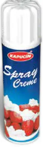Kapitán Kapučín šľahačka v spreji