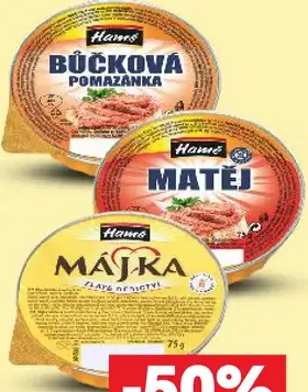 Hamé Bůčková pomazánka rôzne druhy