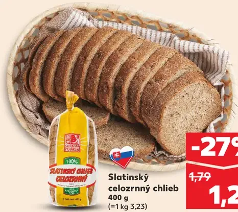 Slatinský celozrnný chlieb