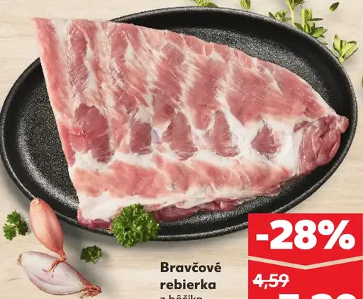 Bravčové rebrá z bôčika