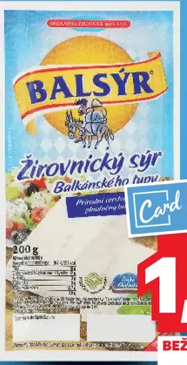 Balýr Syr balkánskeho typu 45 %