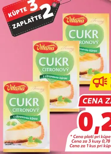 Vitana Citrónový cukor