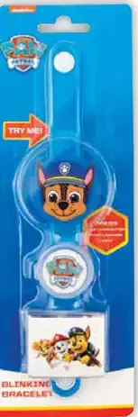 Paw Patrol svietiace hodinky s cukríkmi