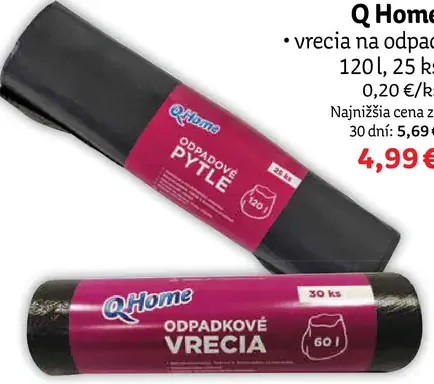 Q Home vrecia na odpad 120 l