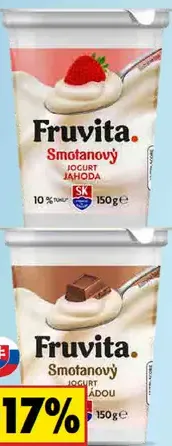 Fruvita Smotanový jogurt jahoda