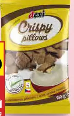 Dexi Crispy pillows vankúšiky bezlepkové vanilková/čokoládová príchuť