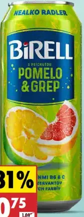 Radler Grep Birell plechovka