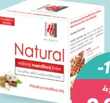 HB Natural mandľový výživný krém