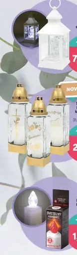 Lampáš s anjelom LED