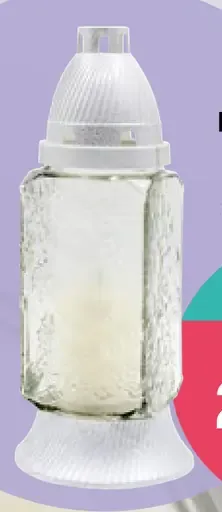 Sklenený kahance Z185 srdcom