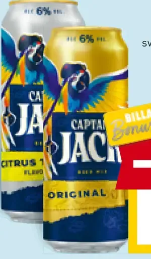 Captain Jack svetlé chutné pivo plechovka