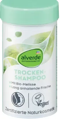Alverde Naturokosmetik suchý šampón na vlasy v prášku